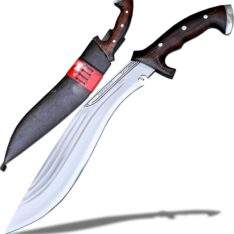 Modern Kukri Knife - Curved Guard and Hooked Pommel
