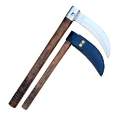 Traditional Farmer Japanese Kama Knife Rosewood Shaft