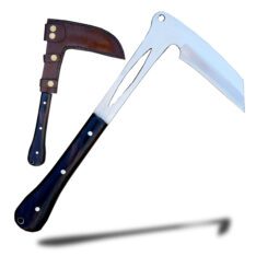 Functional Kama Knife with Razor-Like Blade