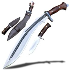 Three-Pronged Kukri Machete with MUK Knife