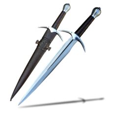 Elven Dagger with Ricasso and Curved Crossguard