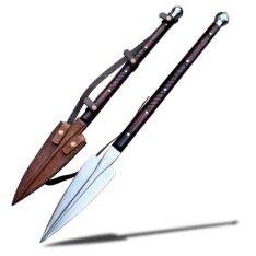 Throwable Viking Spear with Rounded Pommel