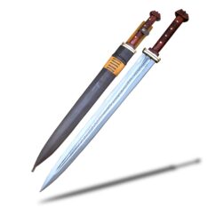 Classic Royalty Viking Sword with Runes and Lobed Pommel