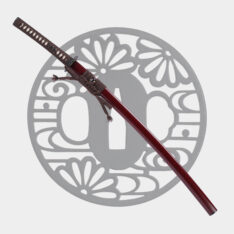 Nova Red Fantasy Katana 1095 Clay Tempered with Gunome Hamon