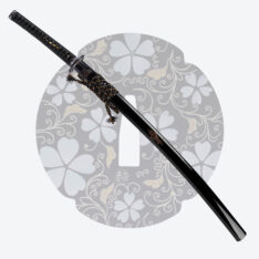 Nova Black Triple Chevron Black Samurai Katana Sword