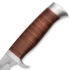 Waterbuck – Gut Hook Blade with Stacked Leather Handle