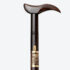 Derby Handle Dragon Cane Sword | Ebony Darkwood and Folded Steel