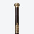 Gold Dragon Cloud Round Pommel Cane Sword | Ebony Darkwood and Folded Steel