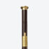 Black Disc Lotus Flower Pommel Cane Sword | Ebony Dark Wood and Folded Steel