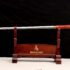 Red Chinese Dragon Cloud Cane Sword with Folded Steel Blade
