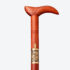 Red Derby Handle Cane Sword | Redwood and Folded Steel