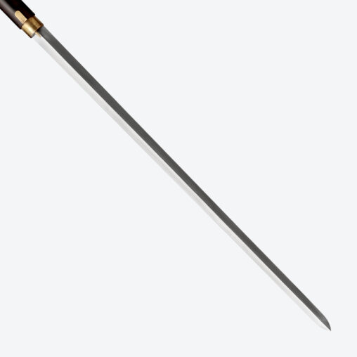 Black Domed Cane Sword | Ebony darkwood and Folded Steel