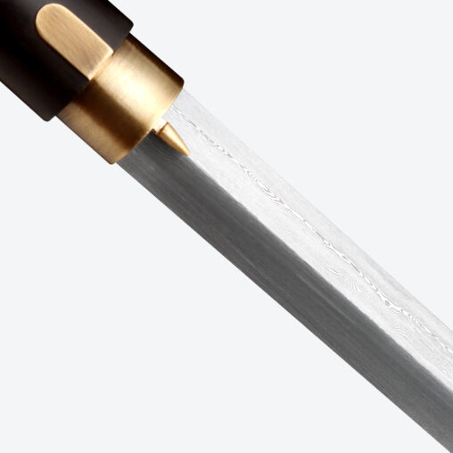 Derby Handle Dragon Cane Sword | Ebony Darkwood and Folded Steel