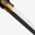 Gold Dragon Cloud Round Pommel Cane Sword | Ebony Darkwood and Folded Steel