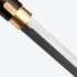 Black Disc Lotus Flower Pommel Cane Sword | Ebony Dark Wood and Folded Steel