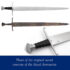 Single-Edged Arming Sword 1080 Carbon Steel