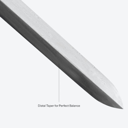 Red Dragon Cloud Round Pommel Cane Sword | Redwood and Folded Steel