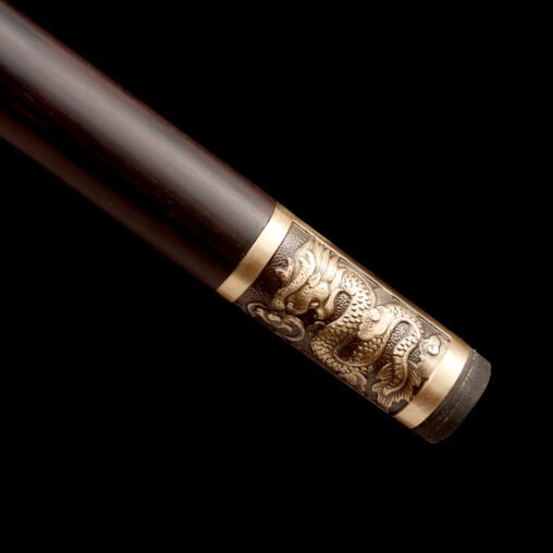 Black Dragon Cane Sword with Round Pommel
