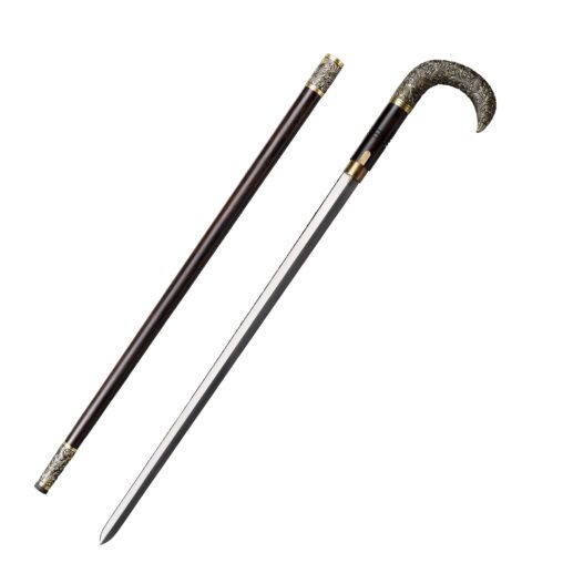 Qing Dynasty Noble Cane Sword with Hook Handle