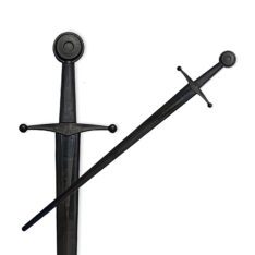 Synthetic Single Hand Sparring Sword - Black Blade & Hilt