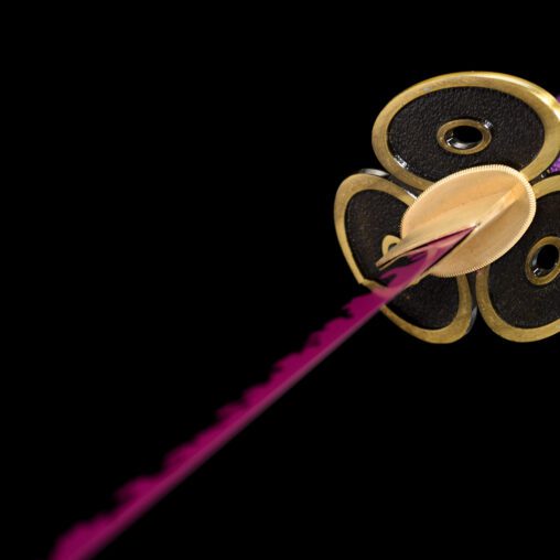 One Piece Enma Sword – T10 Steel Katana (Purple and Blue)