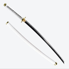 One Piece Zoro Wado Ichimonji Katana - 1095 Clay Tempered