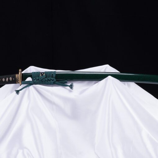 Green Dragon Tsuba Battle-Ready Katana Sword