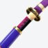 One Piece Enma Sword – T10 Steel Katana (Purple and Blue)