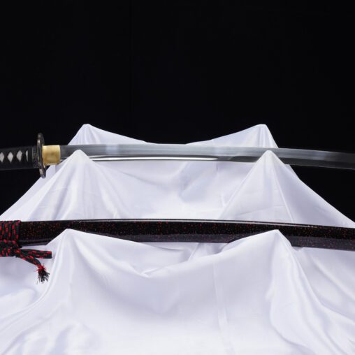 Nova Black and Red Kanmuriotoshi Zukuri Katana
