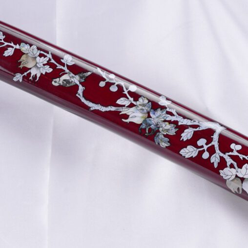 Red 1095 High Carbon Steel Polished Nature Motif Katana