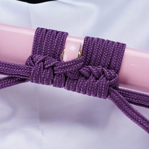 Pink/Purple Katana 1095 Carbon Steel Clay Tempered