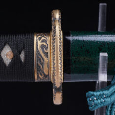 Nova Green Dragon Tsuba Battle-Ready Katana Sword