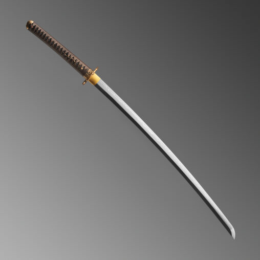 Nova Brown Clay Tempered Katana with Snake Fittings