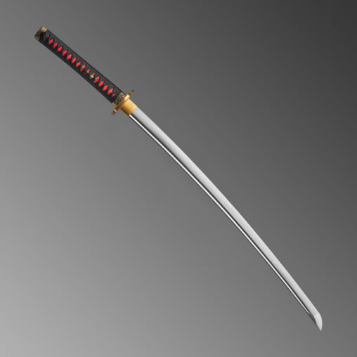 Nova Red 1095 High Carbon Steel Polished Nature Motif Katana