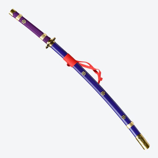 One Piece Enma Sword – T10 Steel Katana (Purple and Blue)