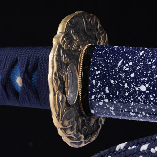 Blue Samegawa 1095 Carbon Steel Bohi Katana