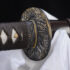 Brown Antiqued Sea Wave Battle Ready Katana Sword