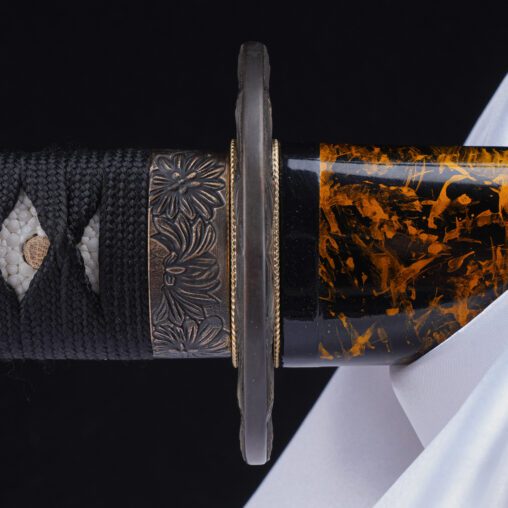 Flaming Katana – 9260 Spring Steel with Bo-hi