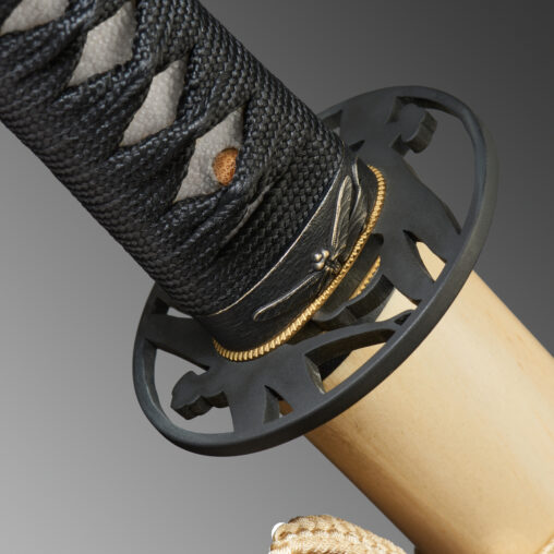 Nova Black and White Dragonfly Katana Sword