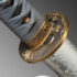 Nova Battle Ready Silver Cloud Carbon Steel Katana with Bohi