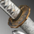 Nova Snow Silver Dragon Hira Zukuri Leather Ito Katana