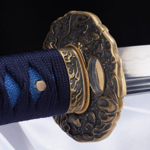 Blue Samegawa 1095 Carbon Steel Bohi Katana