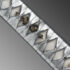 Nova Snow Silver Dragon Hira Zukuri Leather Ito Katana