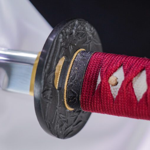 Red Bamboo Battle Ready Target Practice Katana Cutter