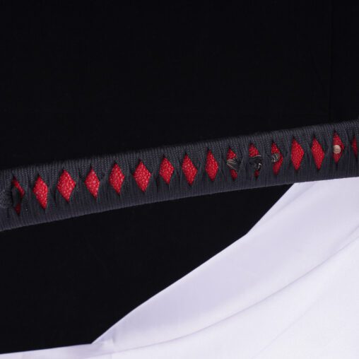 Enraged Red Japanese Sea Wave Carbon Steel Katana