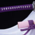 Pink/Purple Katana 1095 Carbon Steel Clay Tempered