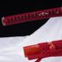 Red Fantasy Katana 1095 Clay Tempered with Gunome Hamon