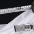 Snow Silver Dragon Hira Zukuri Leather Ito Katana