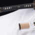 1095 Cream/Brown Katana with Singing Samurai Saya