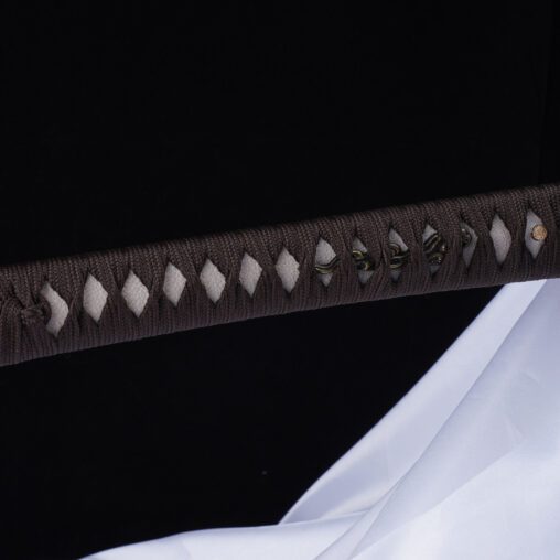 9260 Steel Khaki Kanmuriotoshi-Zukuri Woman Warrior Katana